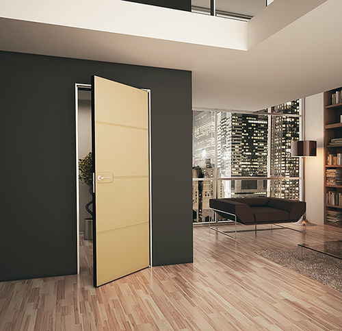 бежевые двери в интерьере квартиры в современном